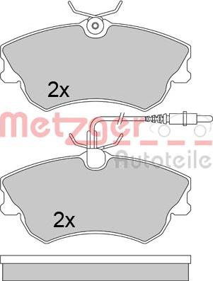 Metzger 1170456 - Kit pastiglie freno, Freno a disco autozon.pro