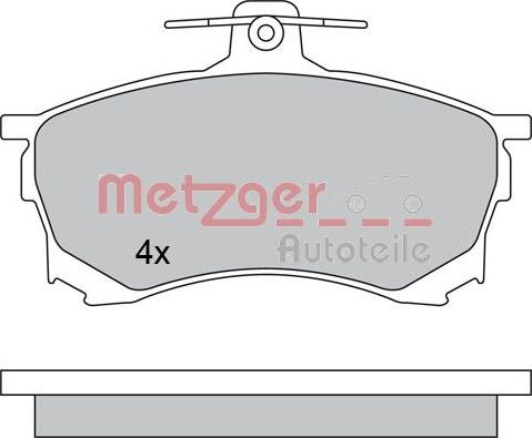 Metzger 1170453 - Kit pastiglie freno, Freno a disco autozon.pro