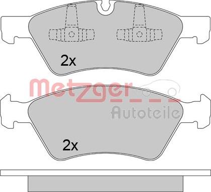 Metzger 1170464 - Kit pastiglie freno, Freno a disco autozon.pro