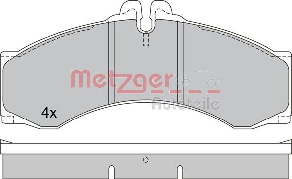 Metzger 1170400 - Kit pastiglie freno, Freno a disco autozon.pro