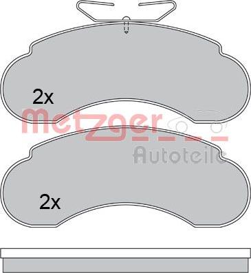 Metzger 1170485 - Kit pastiglie freno, Freno a disco autozon.pro