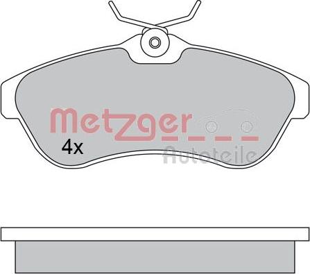 Metzger 1170438 - Kit pastiglie freno, Freno a disco autozon.pro