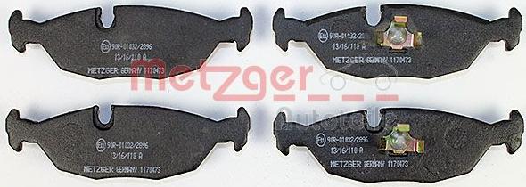 Metzger 1170473 - Kit pastiglie freno, Freno a disco autozon.pro