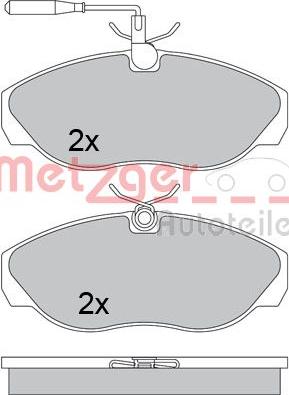 Metzger 1170477 - Kit pastiglie freno, Freno a disco autozon.pro