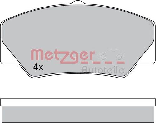 Metzger 1170599 - Kit pastiglie freno, Freno a disco autozon.pro