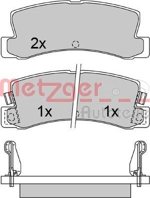 Metzger 1170546 - Kit pastiglie freno, Freno a disco autozon.pro