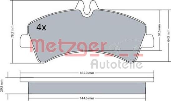 Metzger 1170543 - Kit pastiglie freno, Freno a disco autozon.pro