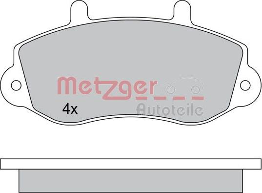 Metzger 1170553 - Kit pastiglie freno, Freno a disco autozon.pro