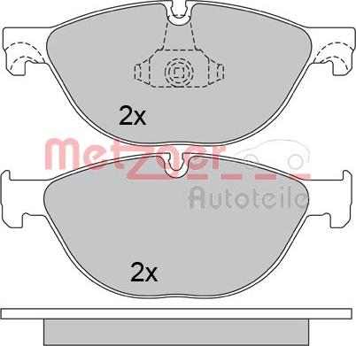 Metzger 1170564 - Kit pastiglie freno, Freno a disco autozon.pro