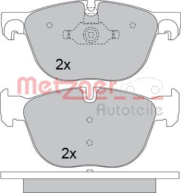 Metzger 1170562 - Kit pastiglie freno, Freno a disco autozon.pro