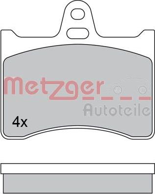 Metzger 1170567 - Kit pastiglie freno, Freno a disco autozon.pro