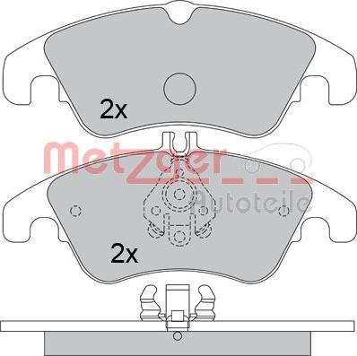 Metzger 1170509 - Kit pastiglie freno, Freno a disco autozon.pro