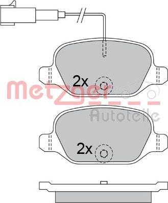 Metzger 1170500 - Kit pastiglie freno, Freno a disco autozon.pro