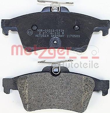 Metzger 1170503 - Kit pastiglie freno, Freno a disco autozon.pro