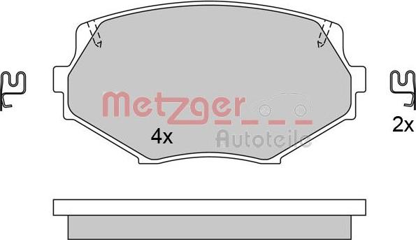 Metzger 1170515 - Kit pastiglie freno, Freno a disco autozon.pro