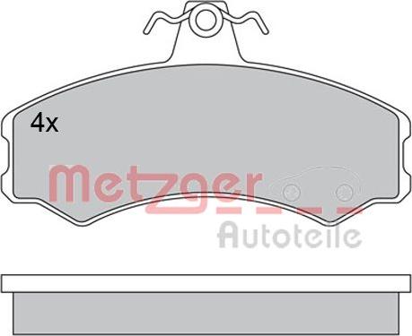 Metzger 1170512 - Kit pastiglie freno, Freno a disco autozon.pro