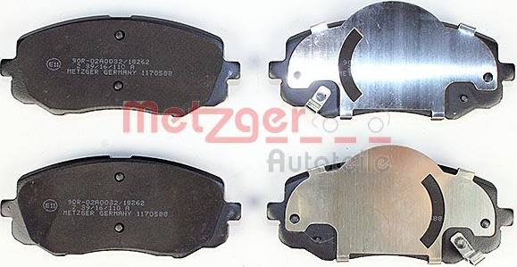 Metzger 1170588 - Kit pastiglie freno, Freno a disco autozon.pro