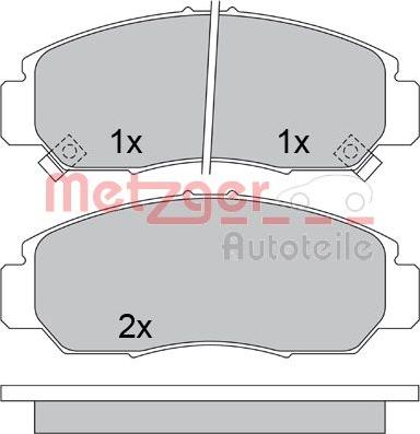 Metzger 1170536 - Kit pastiglie freno, Freno a disco autozon.pro