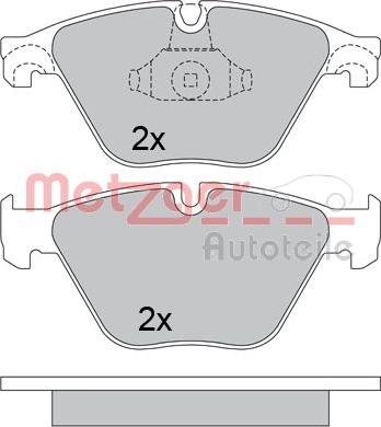 Metzger 1170538 - Kit pastiglie freno, Freno a disco autozon.pro