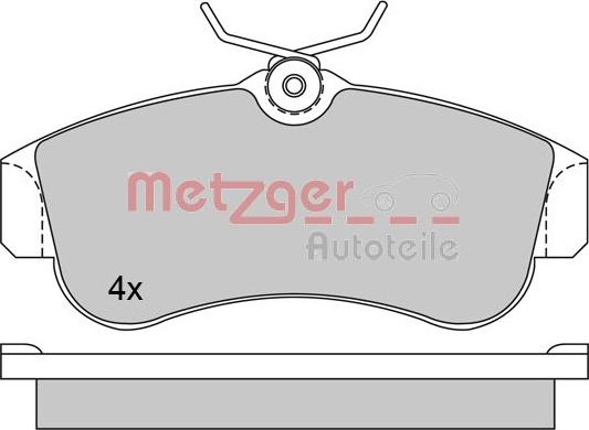 Metzger 1170574 - Kit pastiglie freno, Freno a disco autozon.pro