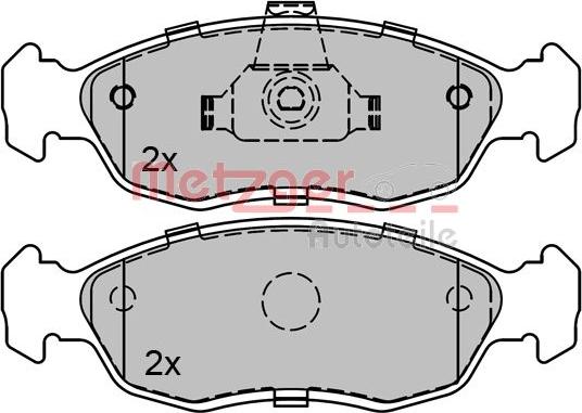 Metzger 1170578 - Kit pastiglie freno, Freno a disco autozon.pro