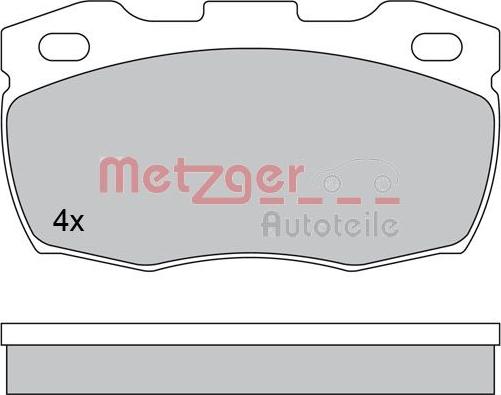 Metzger 1170573 - Kit pastiglie freno, Freno a disco autozon.pro