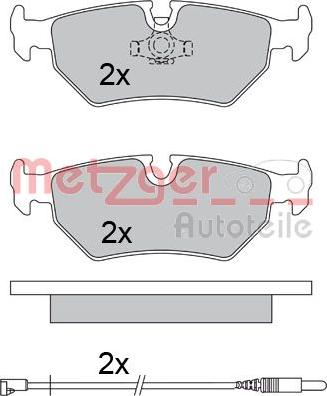 Metzger 1170572 - Kit pastiglie freno, Freno a disco autozon.pro