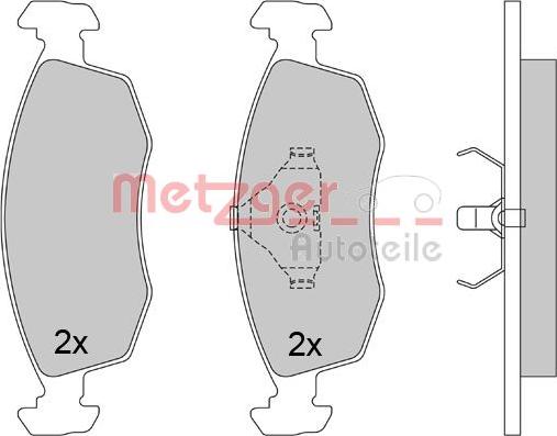 Metzger 1170642 - Kit pastiglie freno, Freno a disco autozon.pro