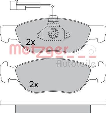 Metzger 1170606 - Kit pastiglie freno, Freno a disco autozon.pro