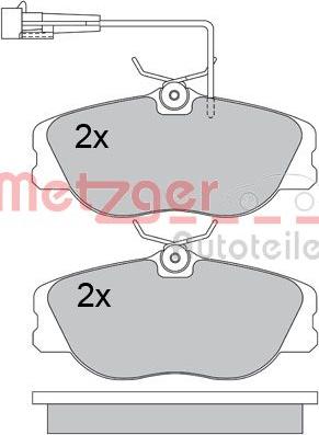 Metzger 1170602 - Kit pastiglie freno, Freno a disco autozon.pro