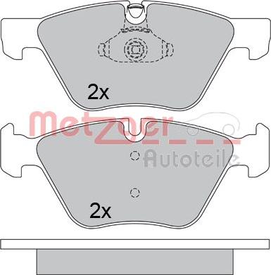 Metzger 1170684 - Kit pastiglie freno, Freno a disco autozon.pro