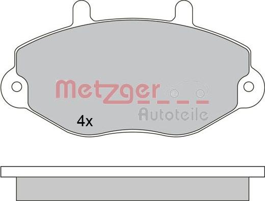 Metzger 1170629 - Kit pastiglie freno, Freno a disco autozon.pro