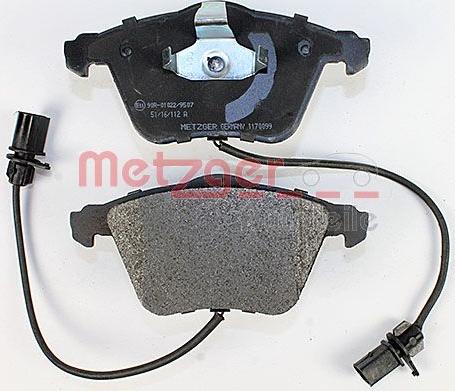 Metzger 1170099 - Kit pastiglie freno, Freno a disco autozon.pro