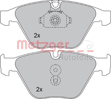 Metzger 1170090 - Kit pastiglie freno, Freno a disco autozon.pro