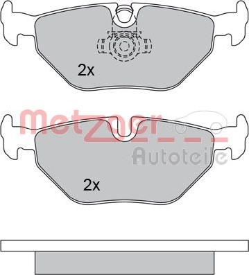 Metzger 1170014 - Kit pastiglie freno, Freno a disco autozon.pro