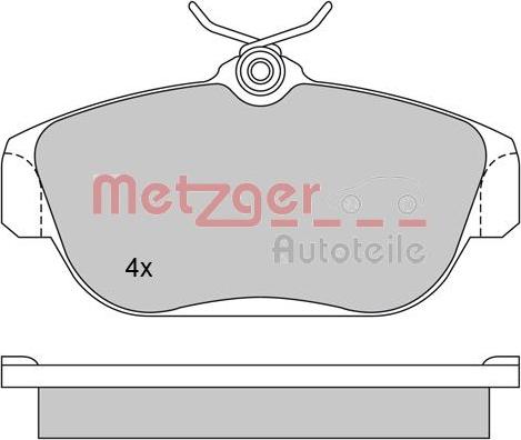 Metzger 1170018 - Kit pastiglie freno, Freno a disco autozon.pro