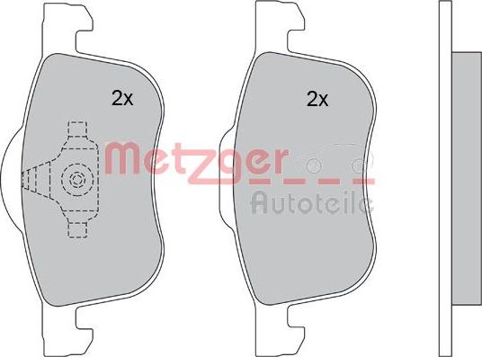 Metzger 1170013 - Kit pastiglie freno, Freno a disco autozon.pro