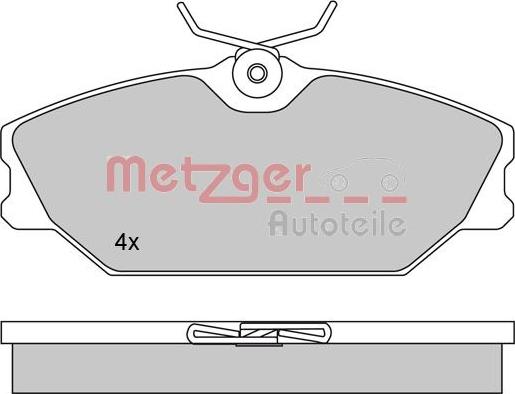 Metzger 1170084 - Kit pastiglie freno, Freno a disco autozon.pro