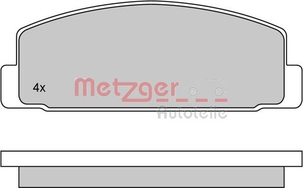 Metzger 1170088 - Kit pastiglie freno, Freno a disco autozon.pro