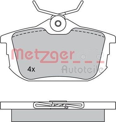 Metzger 1170021 - Kit pastiglie freno, Freno a disco autozon.pro