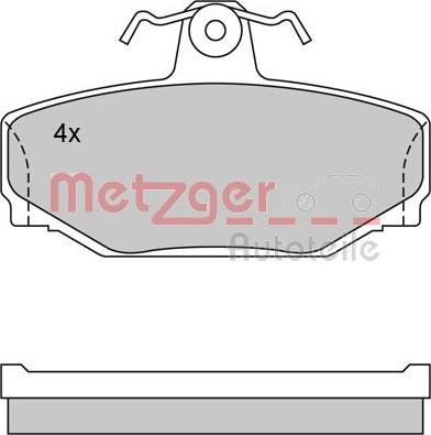 Metzger 1170074 - Kit pastiglie freno, Freno a disco autozon.pro