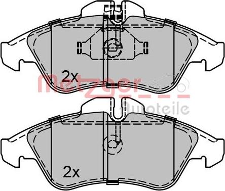 Metzger 1170071 - Kit pastiglie freno, Freno a disco autozon.pro