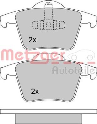 Metzger 1170142 - Kit pastiglie freno, Freno a disco autozon.pro