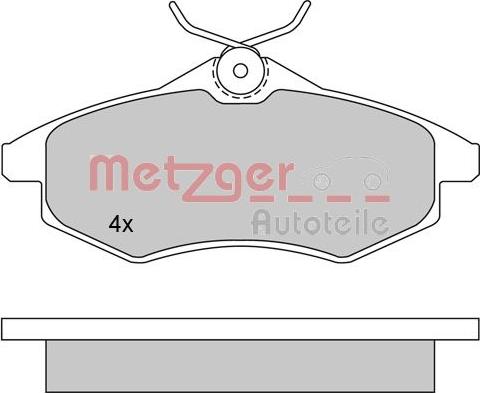 Metzger 1170163 - Kit pastiglie freno, Freno a disco autozon.pro