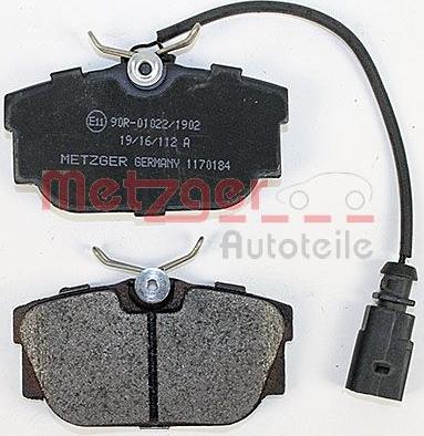 Metzger 1170184 - Kit pastiglie freno, Freno a disco autozon.pro