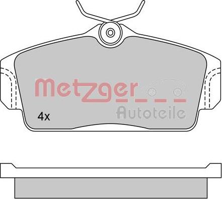 Metzger 1170125 - Kit pastiglie freno, Freno a disco autozon.pro