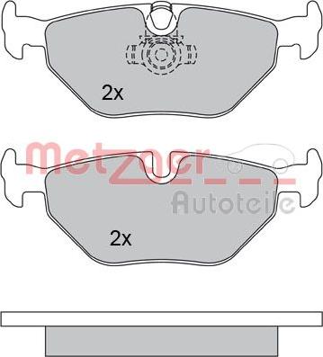 Metzger 1170120 - Kit pastiglie freno, Freno a disco autozon.pro