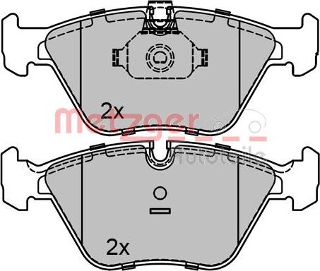 Metzger 1170128 - Kit pastiglie freno, Freno a disco autozon.pro