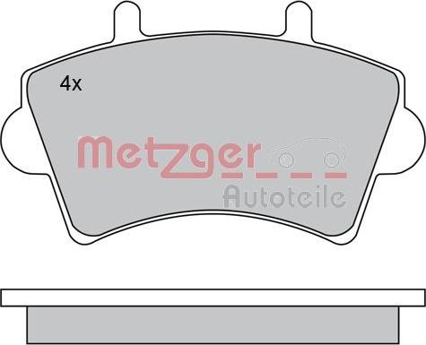 Metzger 1170175 - Kit pastiglie freno, Freno a disco autozon.pro