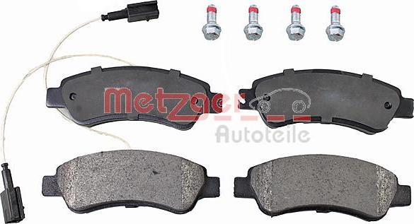 Metzger 1170899 - Kit pastiglie freno, Freno a disco autozon.pro